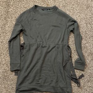 Athleta Olive Green Long Sleeve Sweater Dress